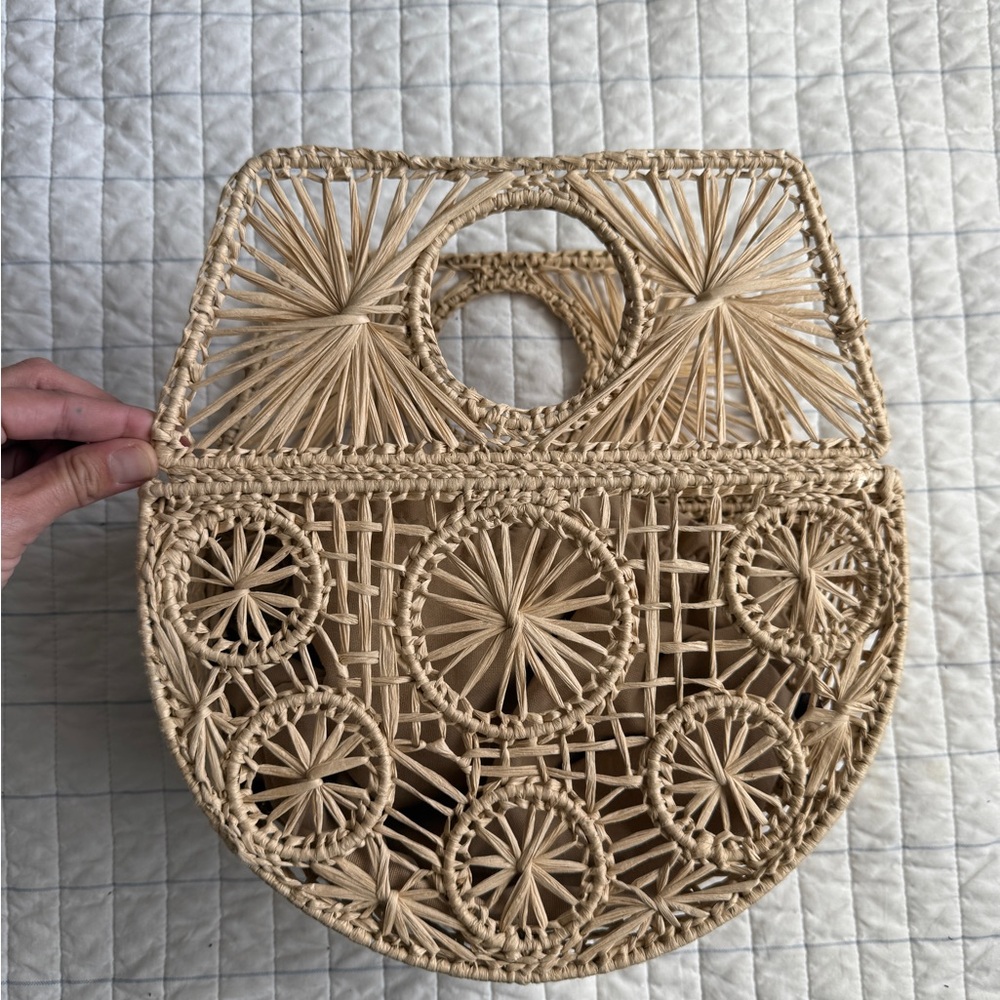 House of Harlow 1960 Tan Fabric Bag
